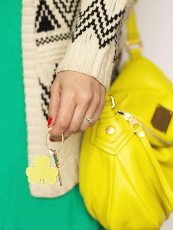 1 diy shamrock keychain6