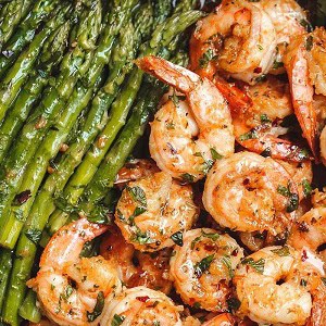 Lemon Garlic Butter Shrimp with Asparagus 22