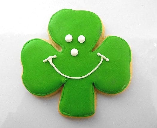 shamrock cookies smiley