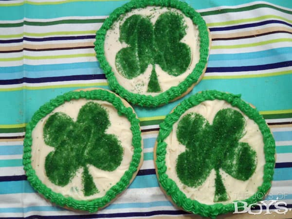 shamrock sugar cookies
