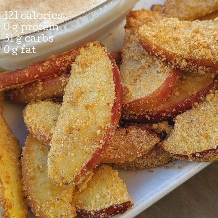 25 Easy Air Fryer Snacks 7 apple fries with nutrition info Medium
