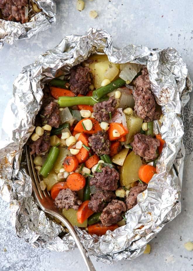 21 Easy Healthy Foil Packet Meals 18 beef veggie tin foil dinners 4