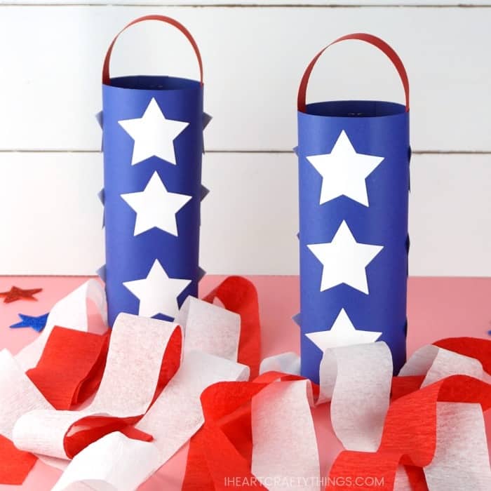 19 DIY Easy 4th of July Crafts For Kids 9 patriotic windsocks 1
