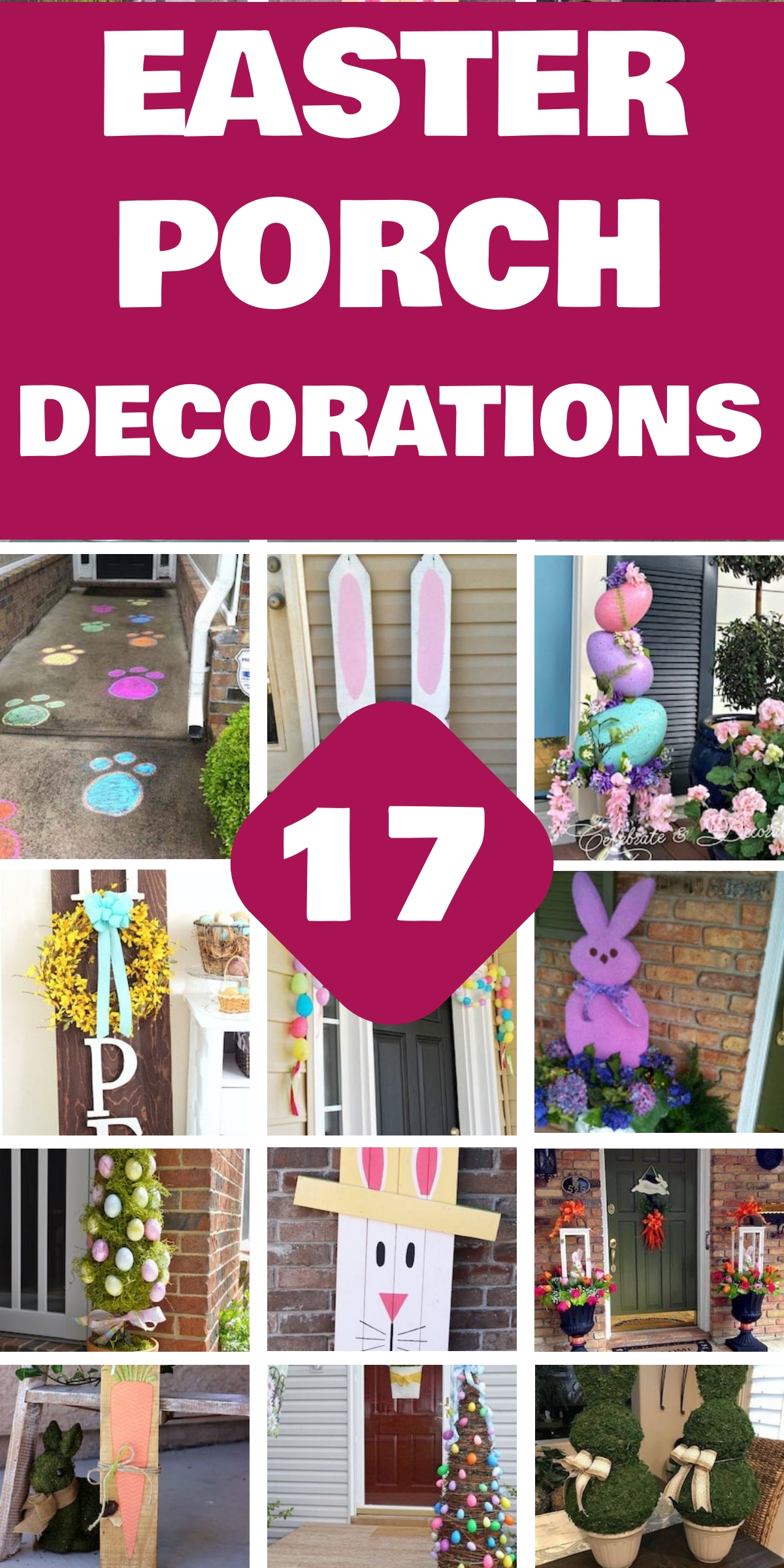 17 Adorable DIY Easter Porch Decorations