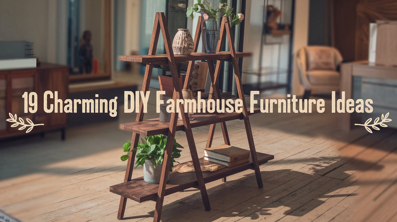 19 Charming DIY Farmhouse Furniture Ideas 1