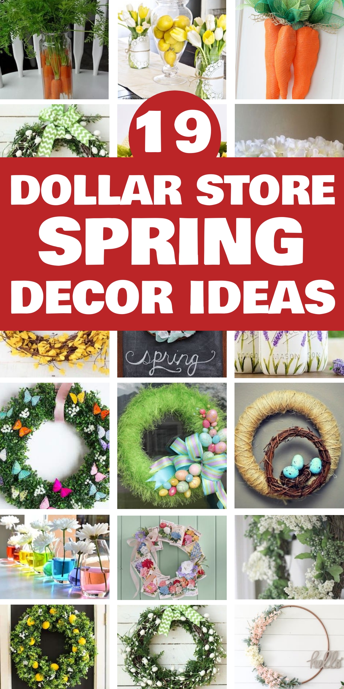 19 Charming Dollar Store DIY Spring Decor Ideas