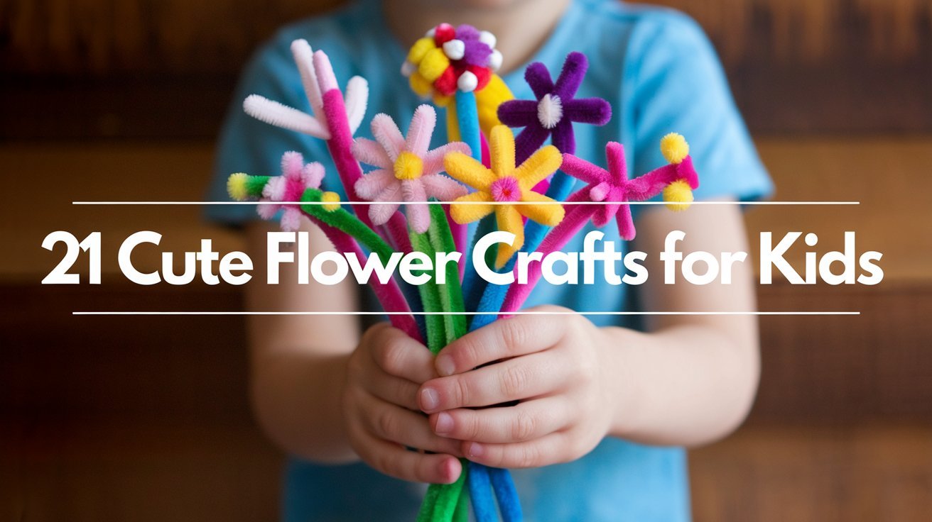 21 Cute Flower Crafts for Kids 1