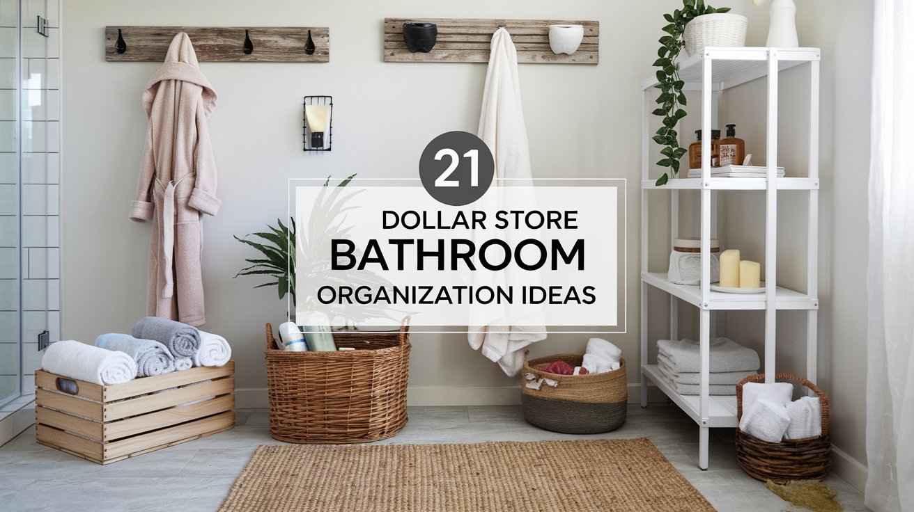 21 Dollar Store Bathroom Organization Ideas 2