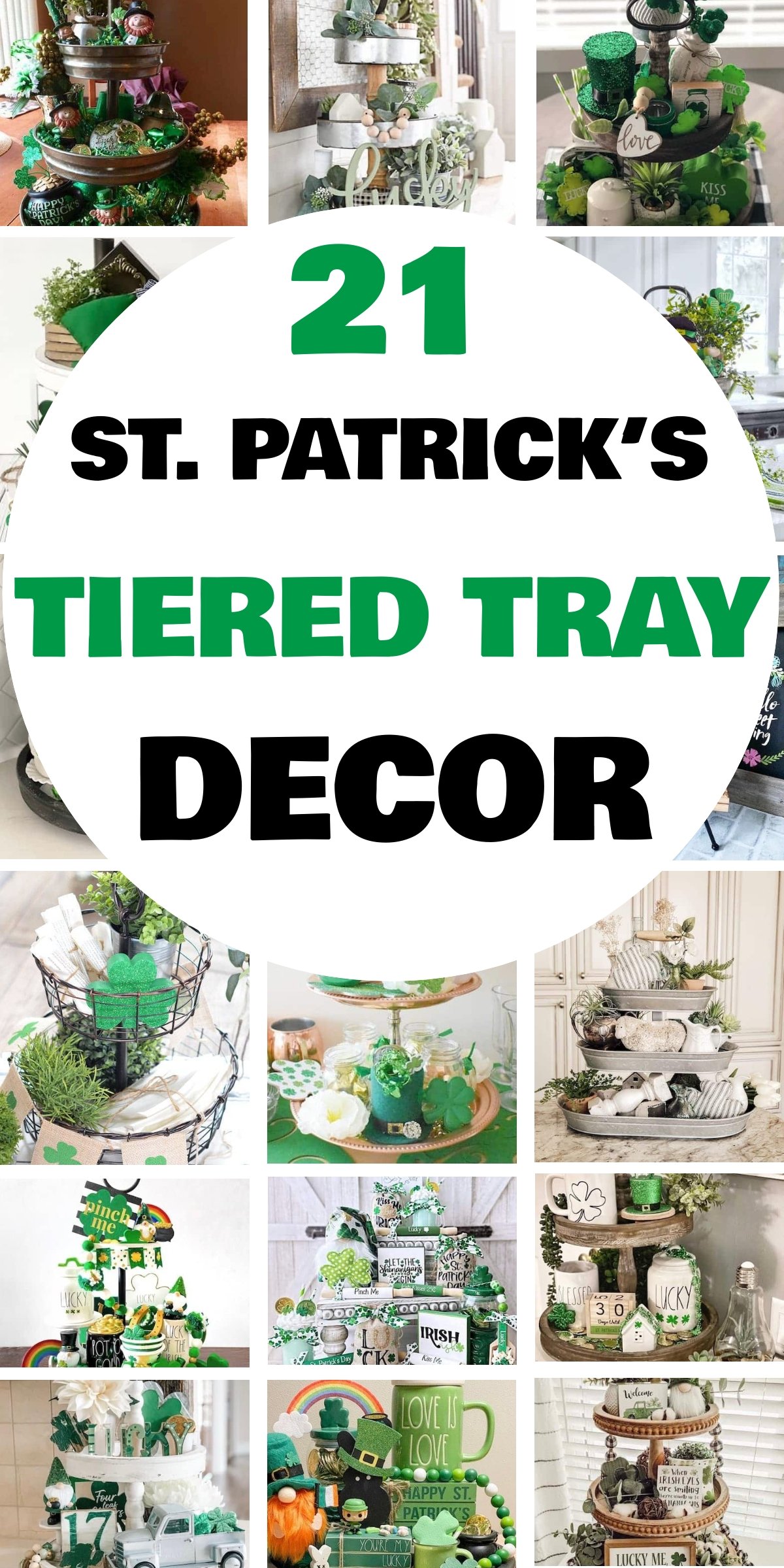 21 St Patrick s Day Tiered Tray Decor Ideas