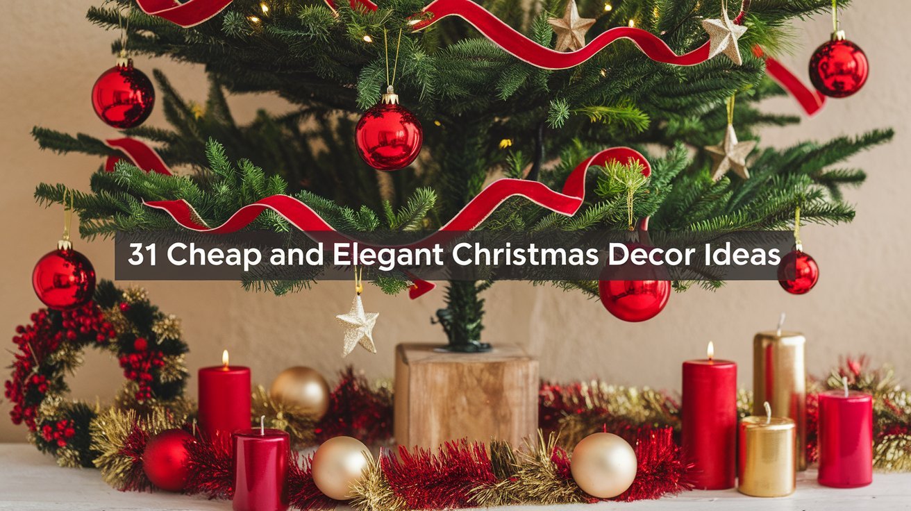 31 Cheap and Elegant Christmas Decor Ideas 1