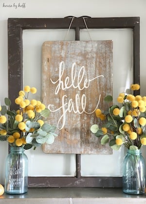 DIY Sign for Fall 2
