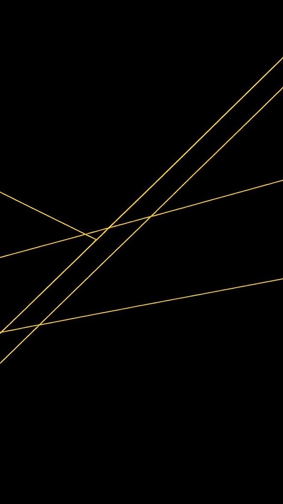 Gold lines on a matte black background