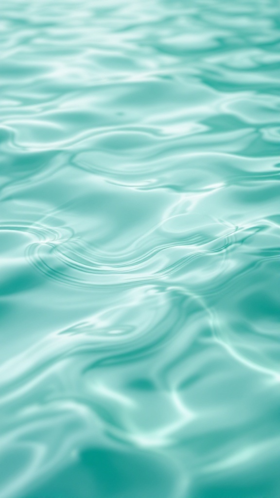 Rippling water in mint green and baby blue colors