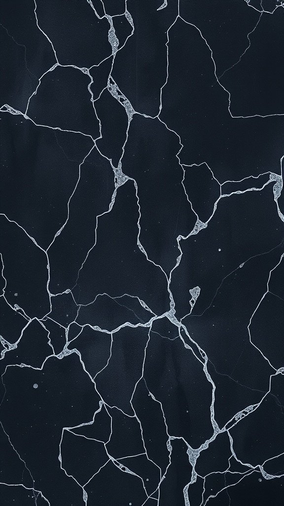 Charcoal marble wallpaper with glitter effects