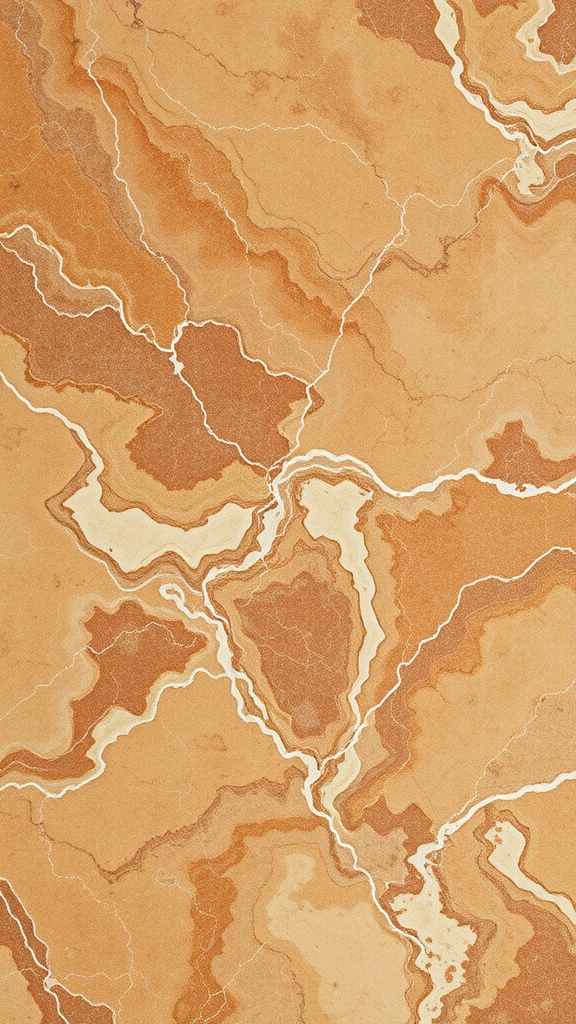 Abstract marble wallpaper featuring earthy brown and beige textures.