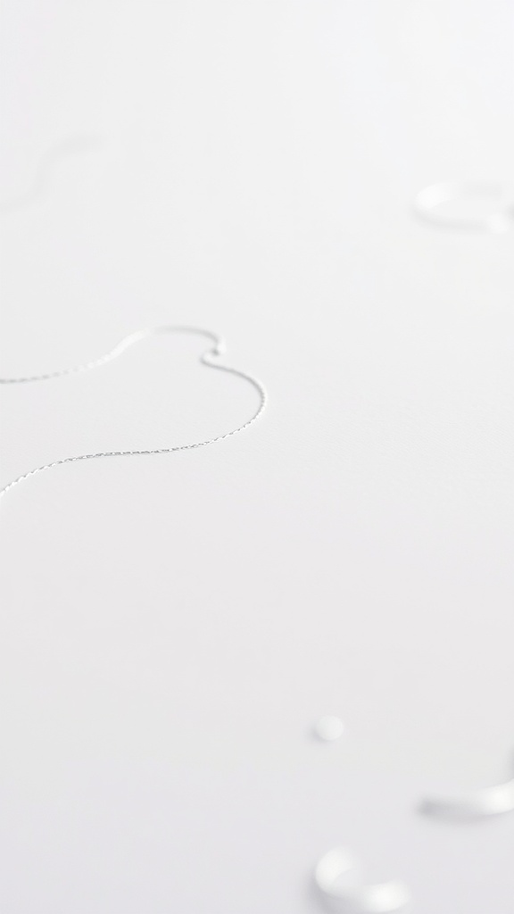 Elegant silver textures on a white background