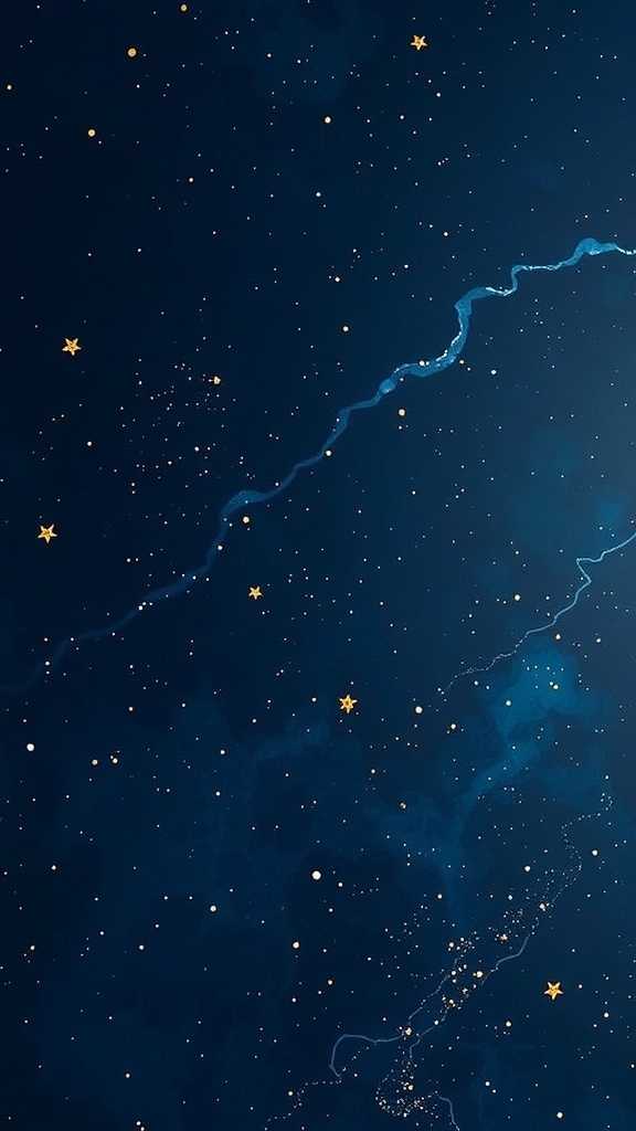 A starry night wallpaper inspired by Lapis Lazuli