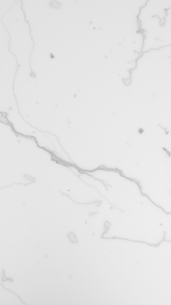 A white marble texture with delicate gray veins running through it.
