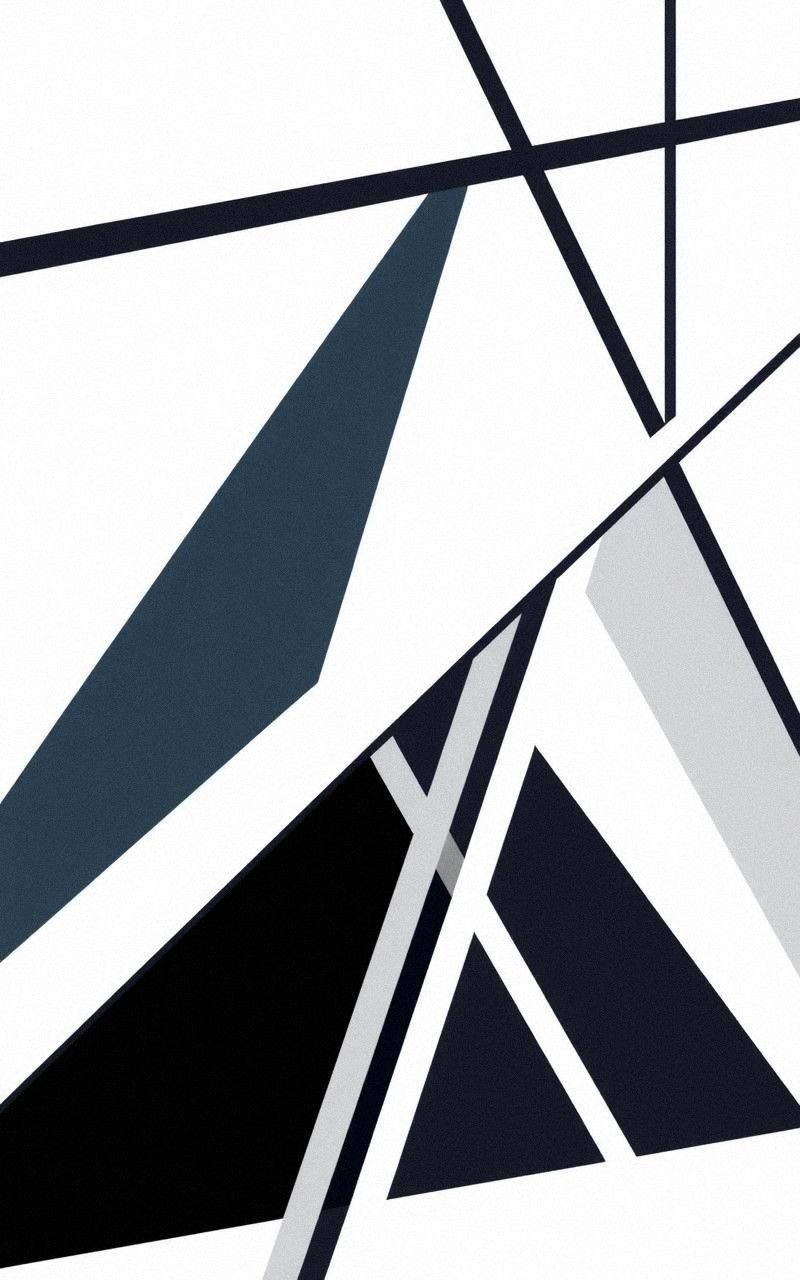 Geometric Abstract Line Art With Sharp Edges