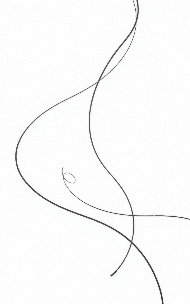 Minimalist Black And White Line Art Wallpaper