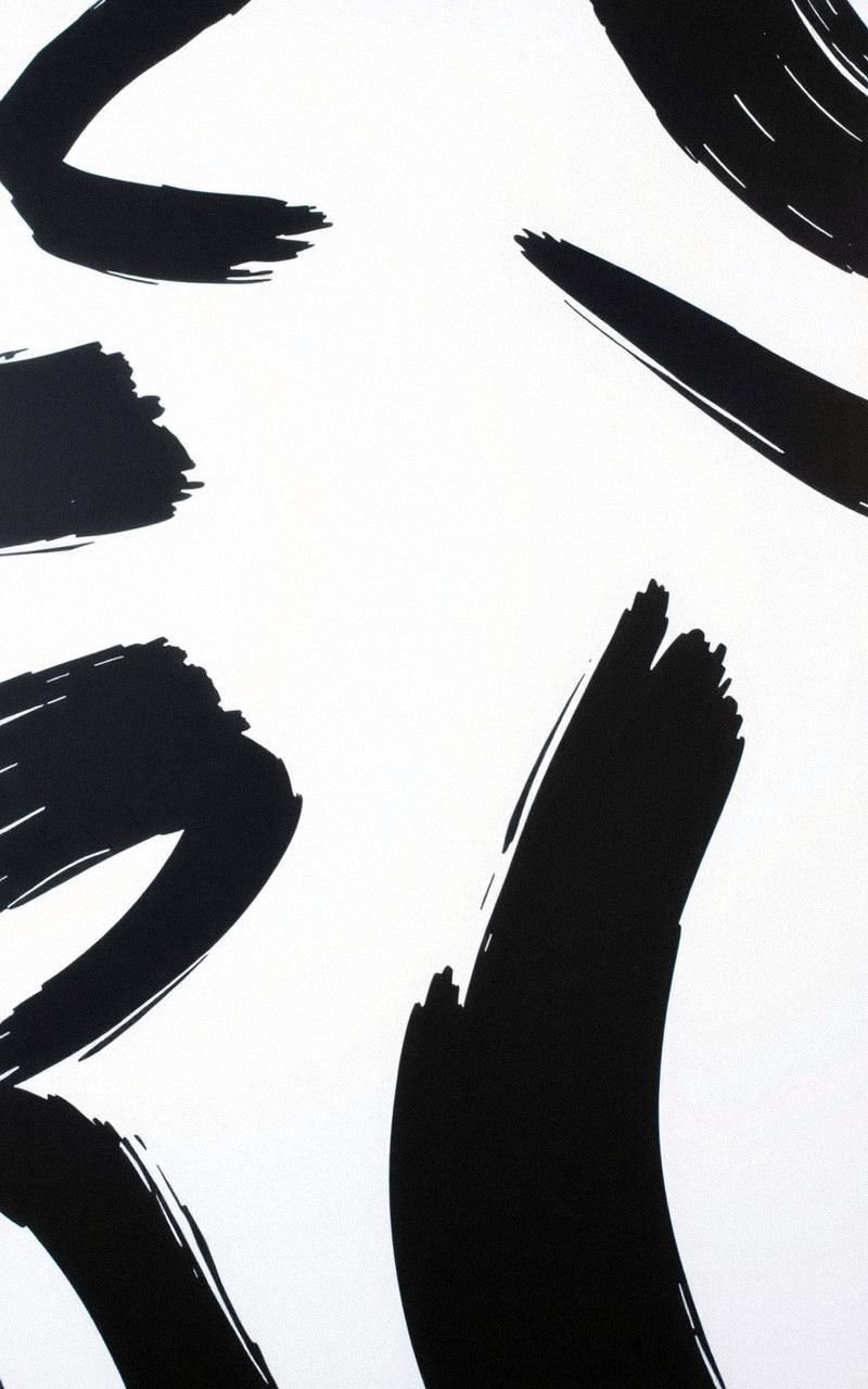 Monochrome Line Art With Bold Strokes