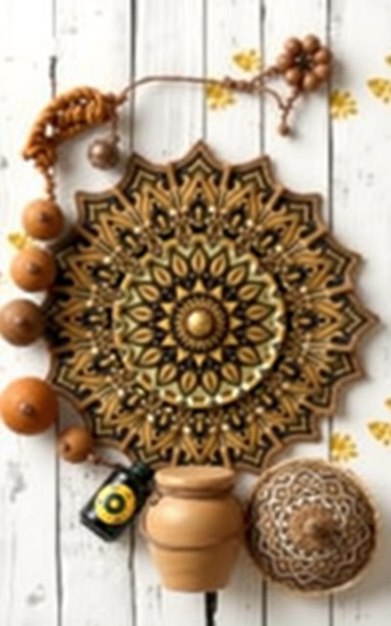 Hand-Drawn Mandala With Rustic Charm