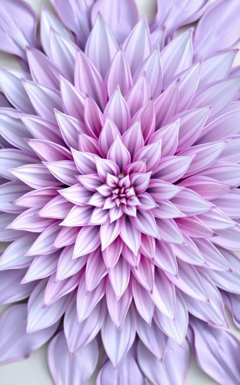 Soft Lavender Mandala With Gentle Petal Layers