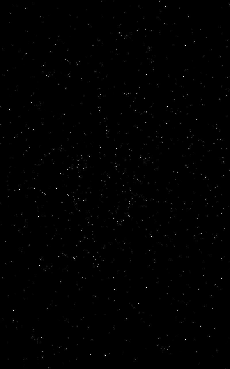 Calm Cosmic Sea of Stars in Deep Midnight Black