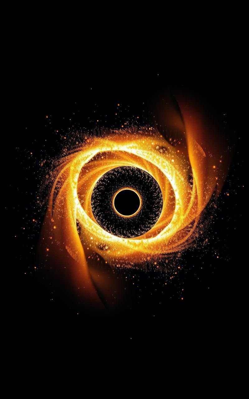 Golden Galaxy Halo Around a Dark Celestial Core