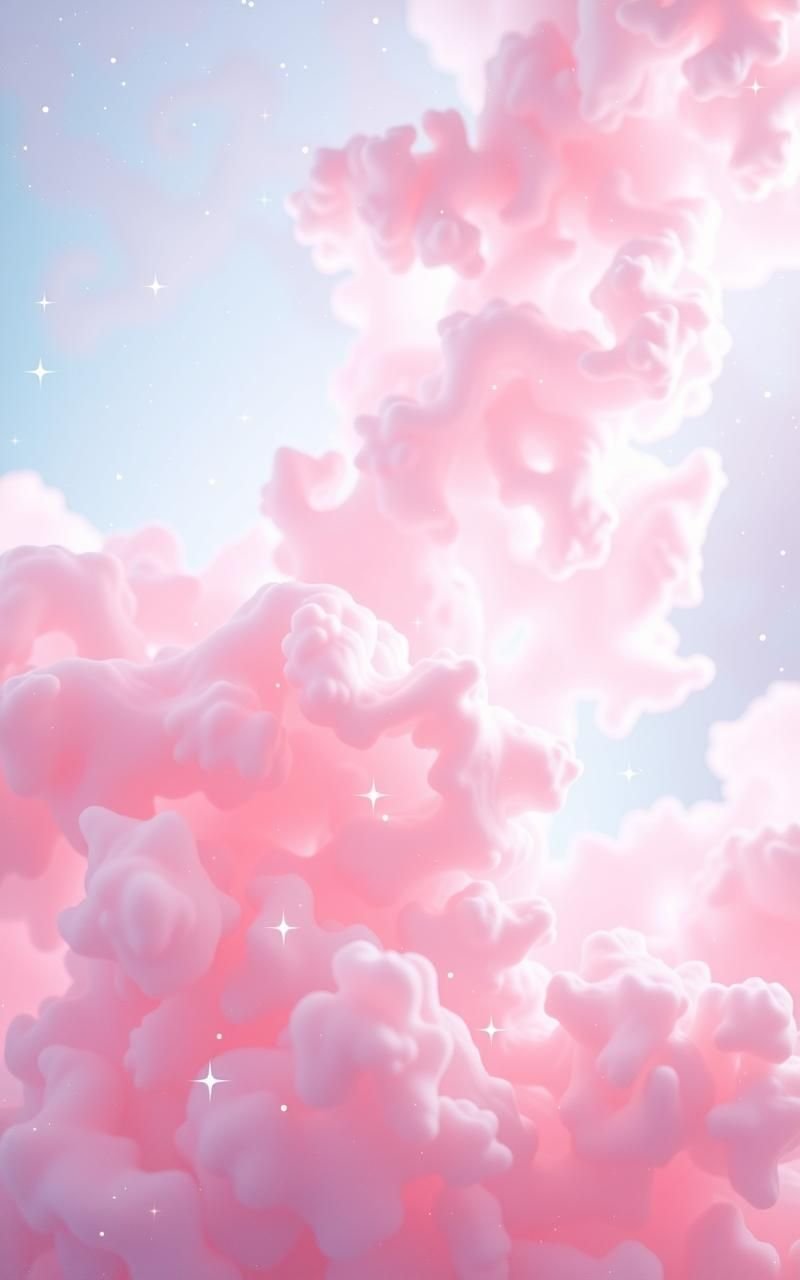 Pastel Galaxy with Soft Pinks and Light Blues