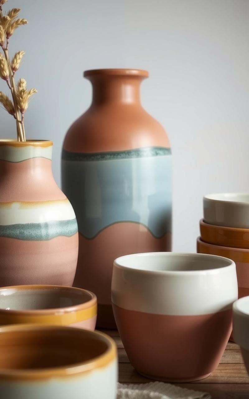 Handcrafted Pottery Designs With Earthy Glazes