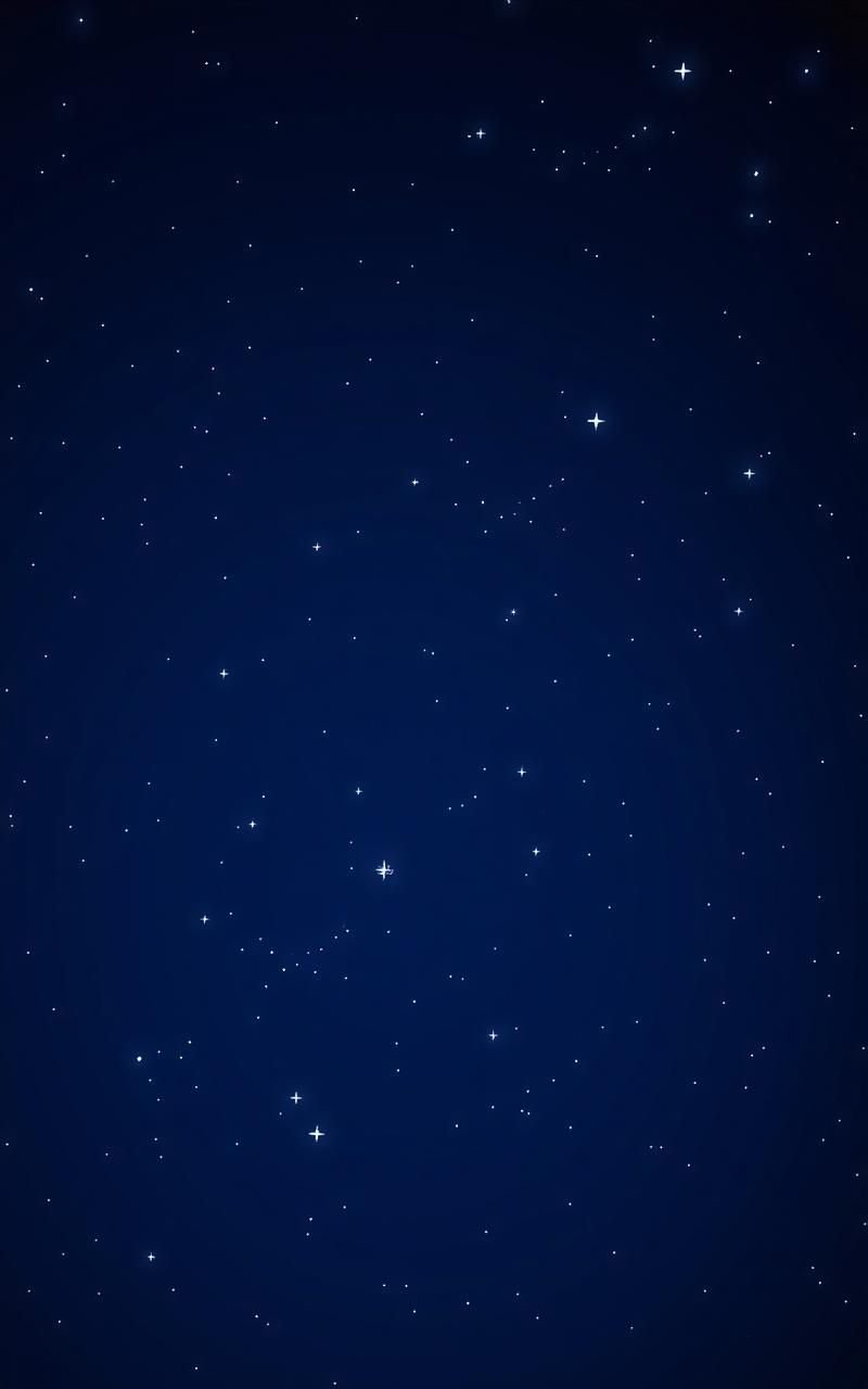 Classic Midnight Sky With Twinkling Stars