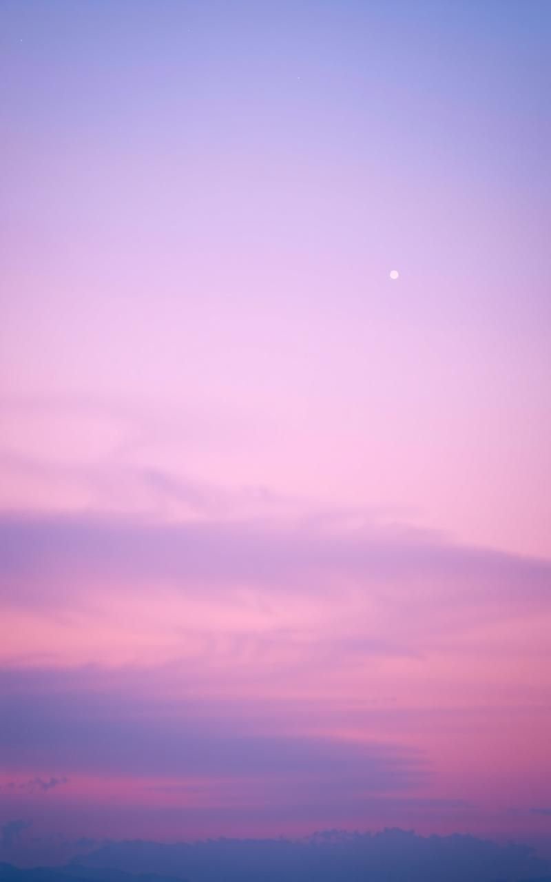 Pastel Pink And Blue Twilight Starscape