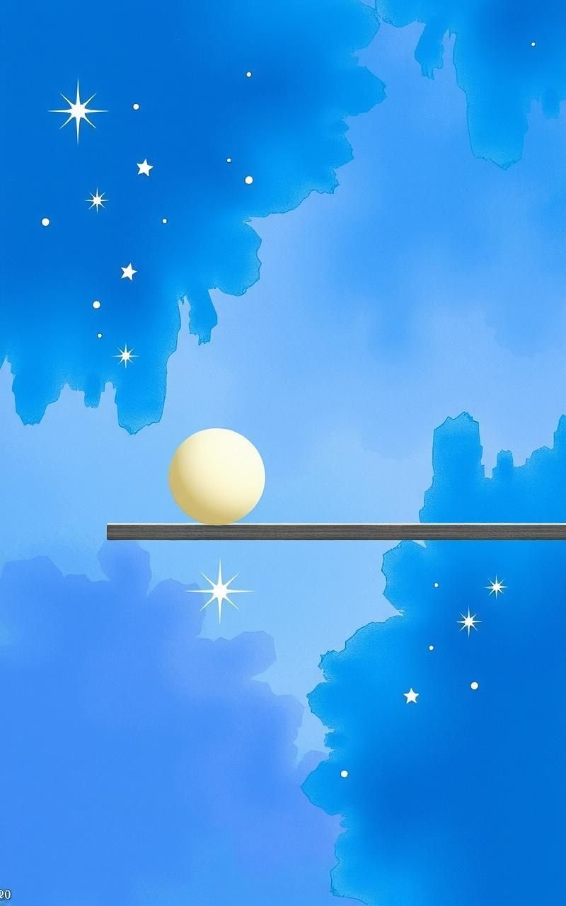 Soft Watercolor Starry Night Painting