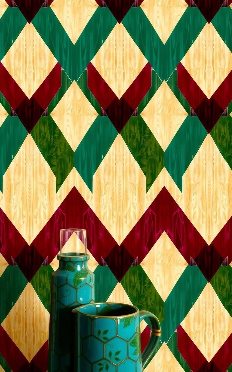 Bold Chevron Shapes in Rich Tones