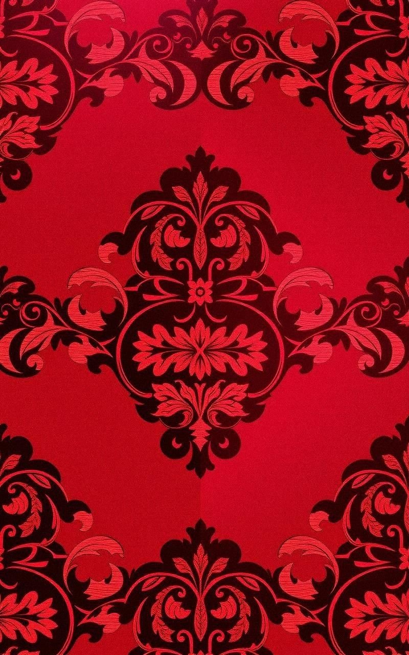 Rich Burgundy Damask Wallpaper for Regal Interiors