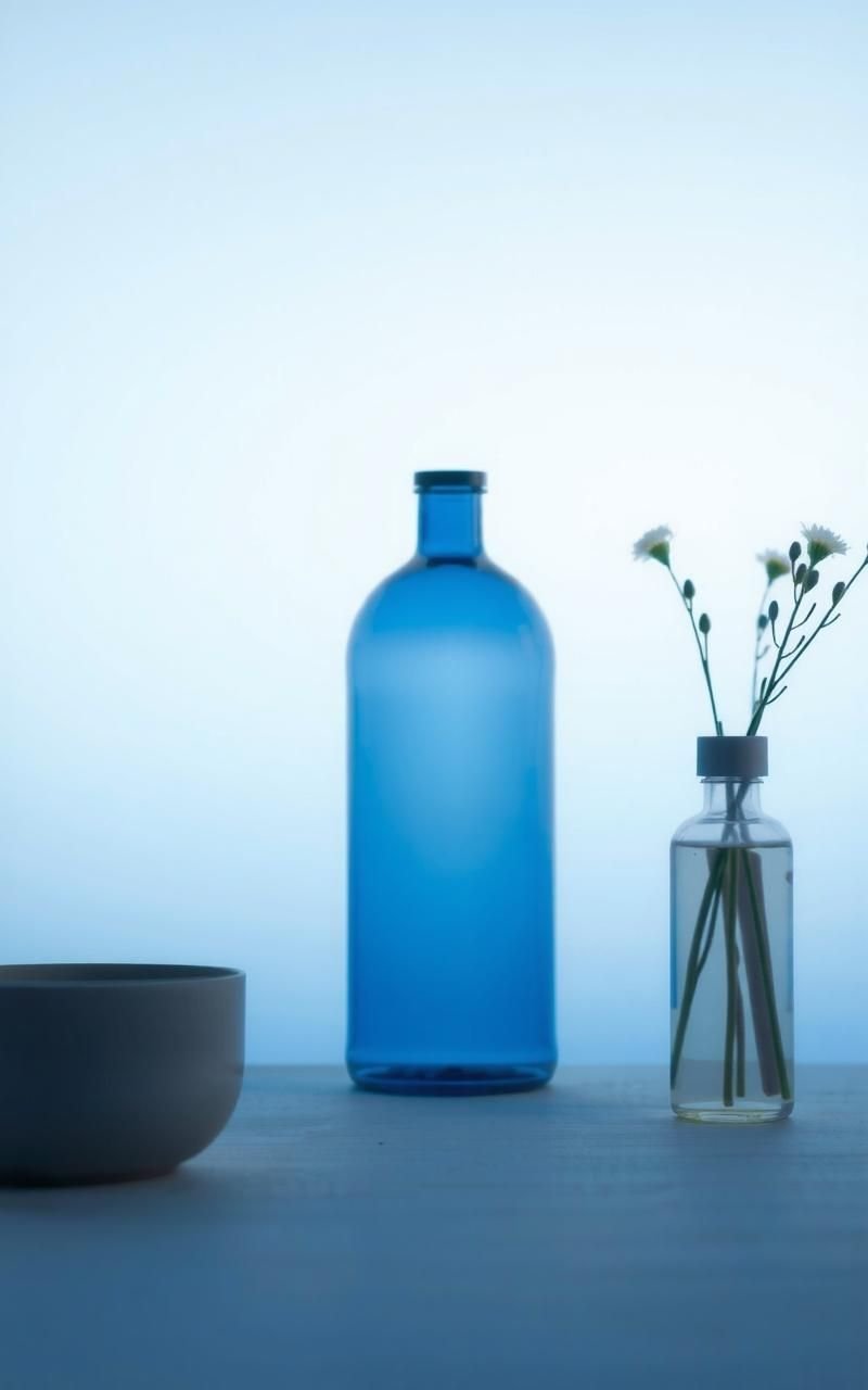 Soft Blue Gradient Mimicking Nordic Skies