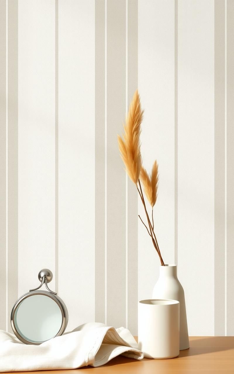 Soft Linen Texture With Subtle Stripes