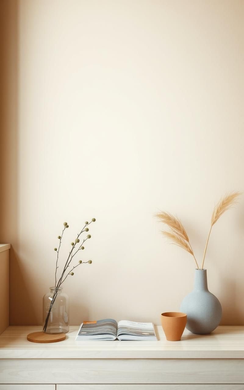 Soft Taupe Background With Subtle Wave Patterns