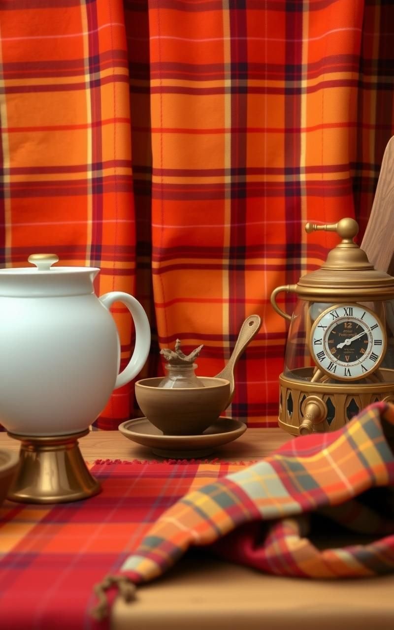 Vintage Plaid Wallpapers For Cozy Interiors
