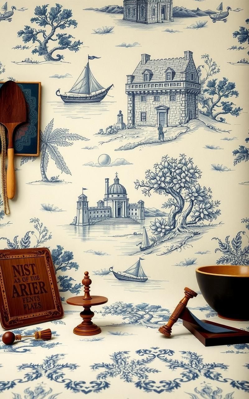 Vintage Toile Patterns With Storybook Charm