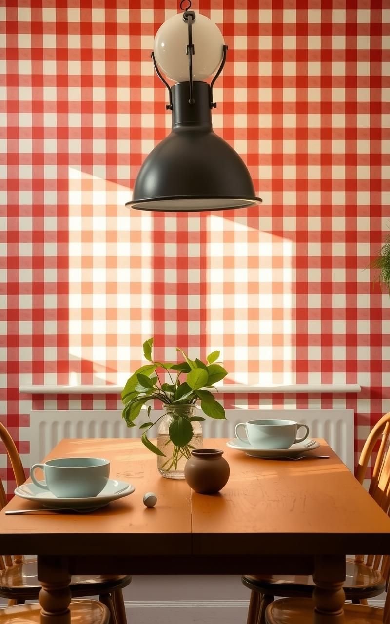 Faded Gingham Patterns For Cozy Rustic Farmhouse Style
