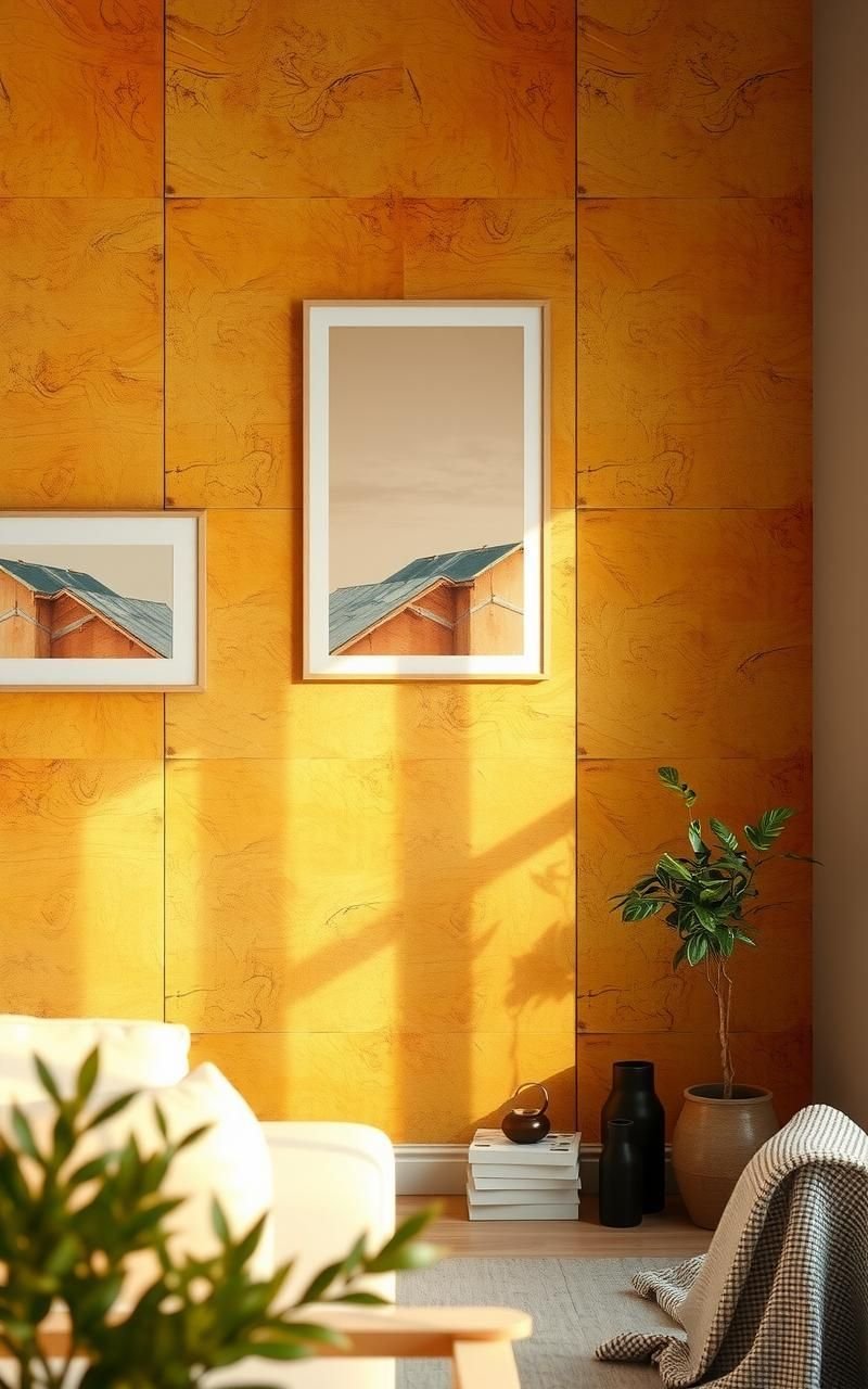 Faux Concrete Wallpaper With Rustic Warmth For Industrial Farmhouse