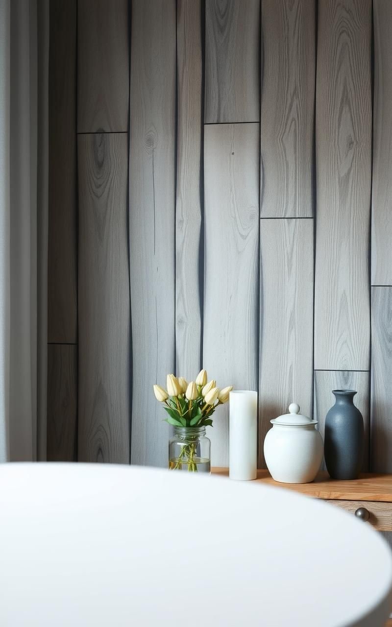 Weathered Wood Plank Wallpaper For Authentic Farmhouse Vibes