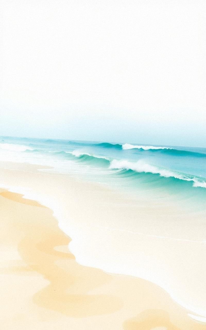 Ocean Breeze Over Sandy Shoreline