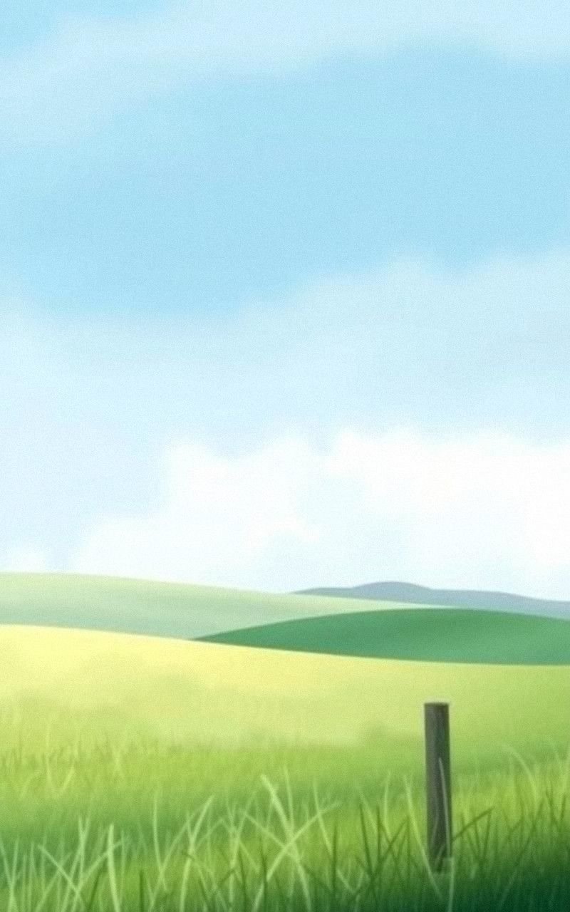 Quiet Countryside With Soft Blue Skies