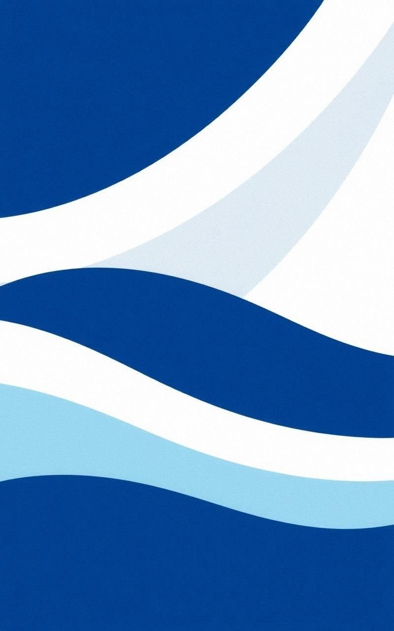 Minimalist Blue Waves with Clean Lines