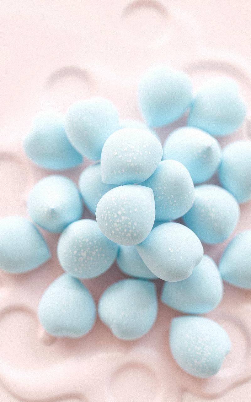 Baby Blue Frosted Candy Drops