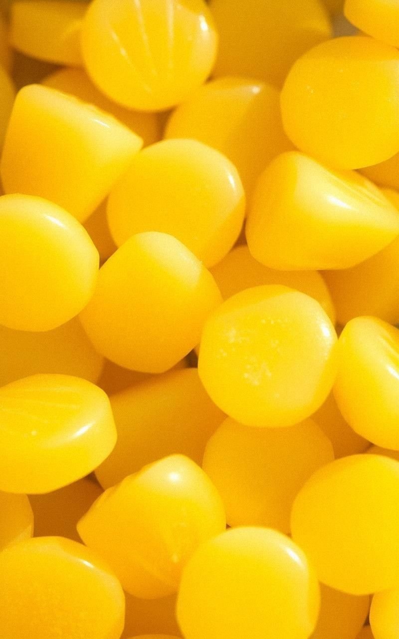 Yellow Lemon Drop Candy Glow