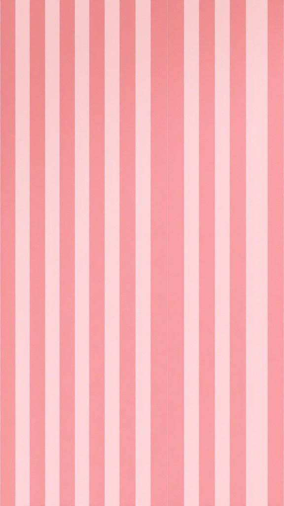 Chic pink and gold striped wallpaper design.